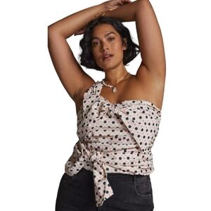 NWT Maeve by Anthropologie Polka Dot Blouse Size (24W)